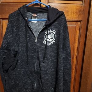 Harley-Davidson Charcoal Zip-Up Jacket